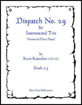 Dispatch No. 29 Flute Trio cover